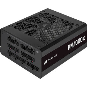 แหล่งจ่ายไฟ CORSAIR RMx Series <span class=keywords><strong>RM1000x</strong></span> 1000W พร้อมการรับรอง 80 PLUS GOLD รองรับ ATX12V / EPS12V รองรับ SLI Ready และ CrossFire Ready แบบ Full Modular - Product Image 1