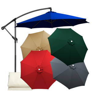 Outdoor Umbrella Fabric Replacement 2.5m Sun Shade Cover For Patio Beach Umbrella Custom Color Size Manual Open Iron Rib - Product Image 4