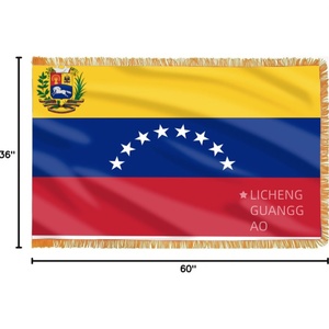 Bandiera Turca di Alta Qualità 3x5 Piedi con Frange Dorate, Bandiera <span class=keywords><strong>Nazionale</strong></span> per Interni, per Cerimonie, Sale, Scrivania e Decorazione Murale - Product Image 6