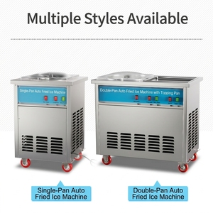 เครื่องทำไอศกรีมม้วนทอดแบบใหม่ เครื่องทำโยเกิร์ตทอด นมทอด ผลไม้ทอด สไตล์ไทย เครื่องทำไอศกรีมทอดไฟฟ้าเชิงพาณิชย์ - Product Image 3