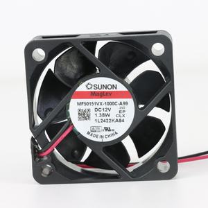 Sunon MF50151VX-1000C-A99ระบบไฟฟ้า50x50x15มม. 12VDC 100mA 1.38วัตต์7200รอบต่อนาทีตู้แบริ่ง18.6CFM พัดลมระบายความร้อนตามแนวแกนอินเวอร์เตอร์ - Product Image 1