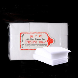 Tampons jetables pour enlever le vernis à ongles, 6x4cm, 400 pièces, tampons en coton blanc pour usage général - Product Image 2