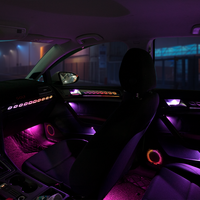 Éclairage d'ambiance LED dédié pour Volkswagen Golf 7, éclairage d'ambiance intérieur coloré à 64 couleurs, contrôle multifonction, mise à niveau de l'éclairage d'ambiance