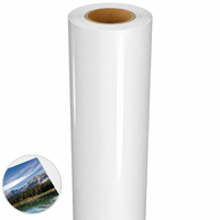 Rouleau de papier photo brillant en gros, à base d'eau, imperméable, séchage instantané, matériaux d'impression pour affiches, personnalisation OEM