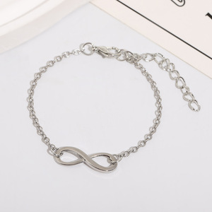 Mode Or Argent Plaqué Charme <span class=keywords><strong>Infini</strong></span> Symbole <span class=keywords><strong>Bracelet</strong></span> Bijoux pour Femmes - Product Image 4