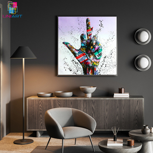UNIART gesto ispiratore Graffiti arte stampa su tela poster e <span class=keywords><strong>stampe</strong></span> Hip Hop pittura su tela arte murale <span class=keywords><strong>per</strong></span> <span class=keywords><strong>soggiorno</strong></span> - Product Image 2