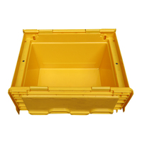 Bacs de rangement en plastique empilables QS de haute qualité avec couvercles pour un déplacement et un transfert faciles