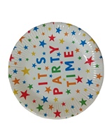 Vaisselle de fête sur le thème de l'unicorn en dessin animé, écologique, assiettes en papier jetables de 7 à 9 pouces, 10 pièces par paquet, décoration de gâteaux pour enfants