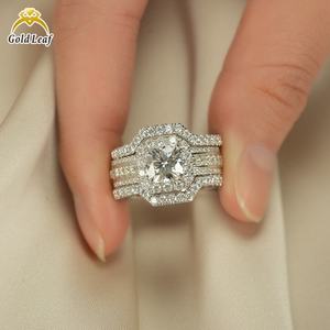 แหวนเพชรทรงคุชชั่น 2 กะรัต เพาะเลี้ยงในห้องปฏิบัติการ พร้อมใบรับรอง IGI ทองคำแท้ ชุบทองคำแท้ สำหรับผู้หญิง - Product Image 3