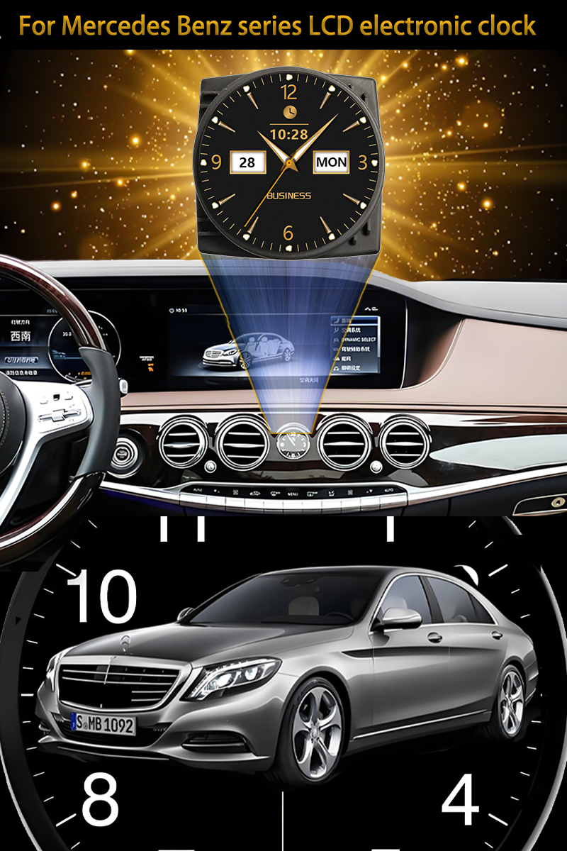HIOUME Car Clock - Digital Intelligent Stopwatch for Mercedes Benz