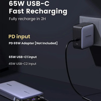 UGREEN 145W Power Bank 25000mAh Pengisi Daya Portabel USB C 3-Port PD3.0 Paket Baterai Layar Digital 65W Pengisian Cepat Power Bank
