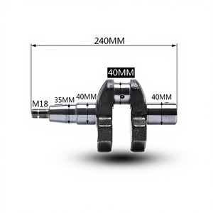 Pièces de moteur diesel refroidi par air 178FS 186FS 188 192FS Ensemble vilebrequin de réduction et de marche arrière 3,0 kg Fabriqué en Chine - Product Image 1