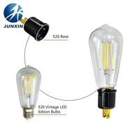 2 uds enchufe de EE. UU. Enchufe de luz E26 adaptador de tornillo convertidor divisor de salida de baquelita para portalámparas iluminación temporal garaje