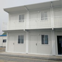 Maison conteneur en acier démontable et personnalisable CE, espace habitable de 20 pieds avec design moderne pour atelier et usage scolaire