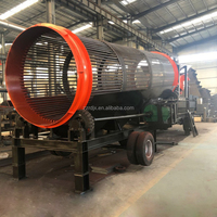 Machine de criblage de tamisage de sable de terre végétale d'écran de tambour de trommel de Offre Spéciale avec des composants de vitesse de moteur de roulement pour le séparateur de minerai
