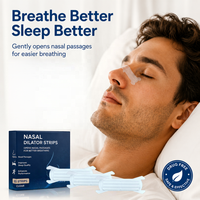 Bandes nasales flexibles CE à marque privée, bande adhésive PE pour le nez, anti-ronflement, aide au sommeil, forte adhérence, retrait facile