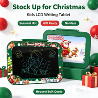 Tablette d'écriture LCD classique de Noël 8,5 pouces pour enfants, tableau numérique à batterie avec cordon anti-perte, garantie de 6 mois