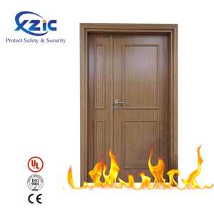Offre spéciale Portes d'entrée résidentielles à double façade en bois Portes coupe-feu insonorisées pour la maison et l'hôtel Portes mère et fils - Product Image 3