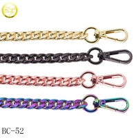 Fournisseur de quincaillerie de sacs à main personnalisés valise plaquée or chaîne à maillons courts chaîne de verrouillage de sac accessoires