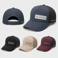Gorra Snapback Personalizada con Perforación Láser, Parche con Logotipo OEM Bordado, Transpirable, al por Mayor, para Correr, Golf, Deportes, Béisbol
