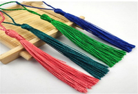 Vente en gros Polyester Ventilateur Signet Oreiller Polyester Éventail Signet Oreiller Accessoires Gland