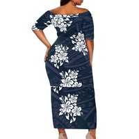 Ensemble 2 pièces à imprimé floral Hibiscus Hawaïen pour femmes grandes tailles, robes décontractées, robe longue de soirée sexy personnalisée, vêtements polynésiens en gros