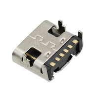 타입 C 6 핀 SMT 소켓 커넥터 USB 3.1 Type-C 암 배치 SMD