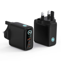 HYTO Vente en gros Original Gan PD 65W Chargeur rapide avec affichage numérique Type C USB A Chargeur de téléphone mural pour iphone 16 15 Ordinateur portable