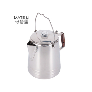 Cafetera duradera de acero inoxidable para acampar, cafetera para exteriores, percolador de café de acero inoxidable para 14 tazas - Product Image 1