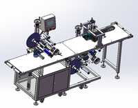 Applicateur d'étiquettes automatique supérieur et inférieur pour bouteilles/emballages – Machine d'étiquetage plate supérieure et inférieure de Chine