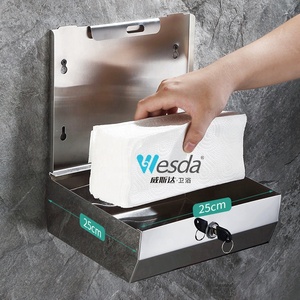 Distributeur de <span class=keywords><strong>papier</strong></span> <span class=keywords><strong>toilette</strong></span> mural en acier inoxydable écologique WESDA, moderne, pour hôpital, pliage en C, <span class=keywords><strong>porte</strong></span>-serviettes en <span class=keywords><strong>papier</strong></span> multi-pli - Product Image 6