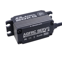 Servo HV sin Escobillas de Perfil Bajo Programable AGFrc A62BHL con Carcasa de Aluminio, 20KG, 0.07Seg, para Coche, Barco y Avión RC