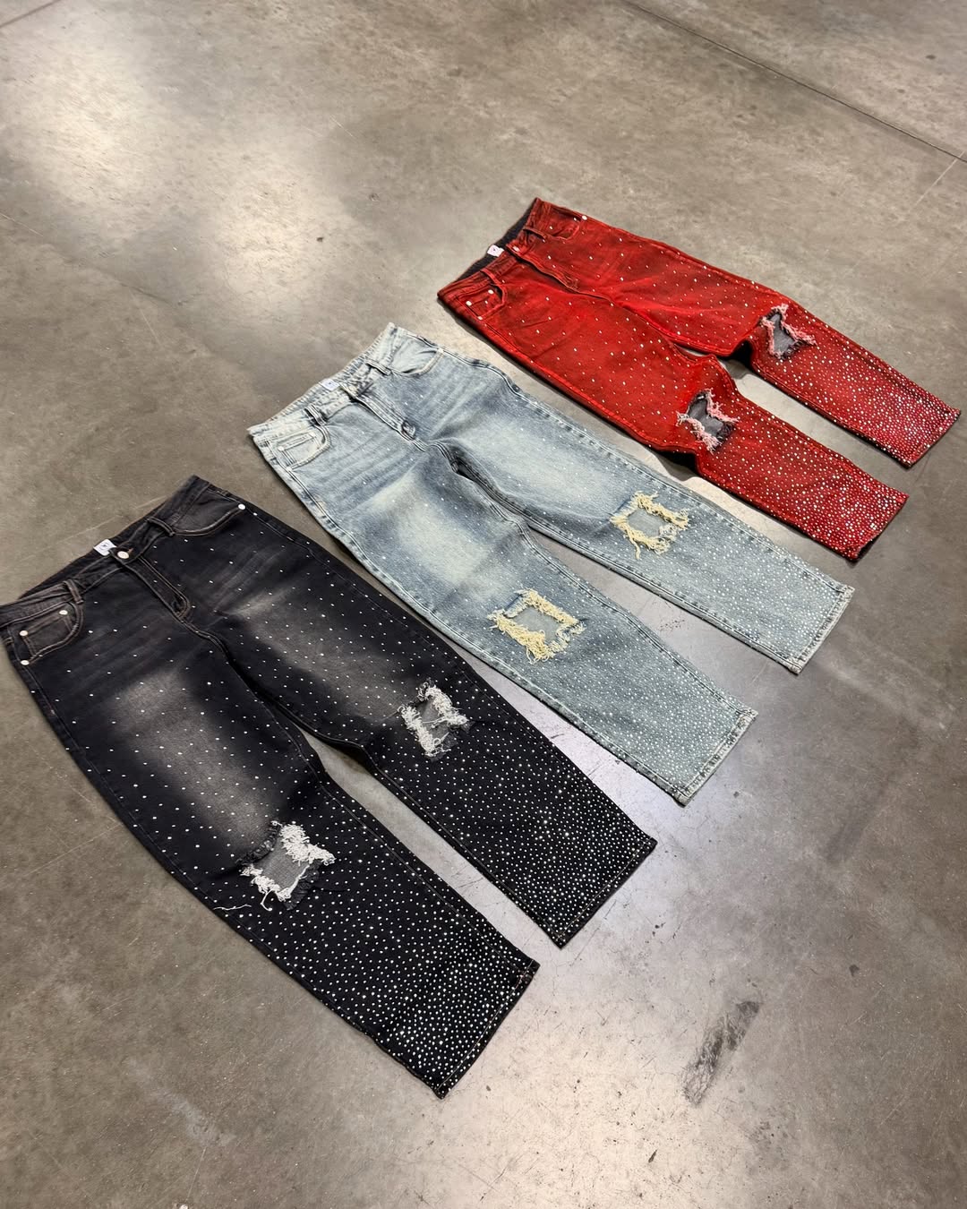 Most Stylish Red Stone Jeans for Women & Men Wholesale