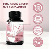 Capsules d'augmentation mammaire naturelles à base de plantes, 60 gélules végétales, complément alimentaire, soutien hormonal, pour hommes et femmes, vente en gros, OEM, marque privée