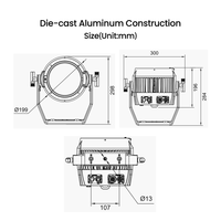 Projecteur PAR LED RGBL en aluminium L PAR12 12*20W IP65 8500Lm, angle de faisceau multiple, DMX512 RDM, pour événements extérieurs, scène, DJ