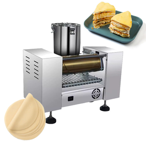 Macchina Elettrica Automatica da Tavolo per Preparare Pancake Cinesi e Crêpe in Acciaio Inox 220V Portatile - Product Image 1
