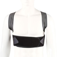 Ceinture de soutien dorsal respirante avec design ergonomique, bretelles élastiques, correcteur de posture pour le dos voûté et l'utilisation au bureau