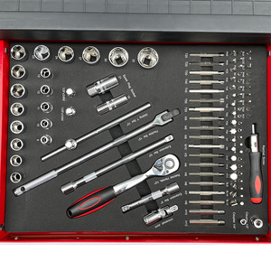 Hi-Spec Tool Cabinet 9 <b>Drawers</b> Keyed Lock Industrial Mobile <b>Workshop</b> Storage With Wheels - Product Image 3