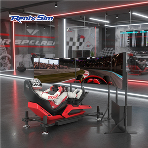 RenixSim Parc d'attractions, cockpit de simulation de course automobile F1 avec retour d'information en temps réel, Plug & Play, mouvement complet 4 DoF, course automobile - Product Image 4