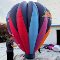 Ballon à air chaud gonflable de 4 m de haut avec lumière LED, nouveau motif, pour la promotion commerciale et la décoration d'événements