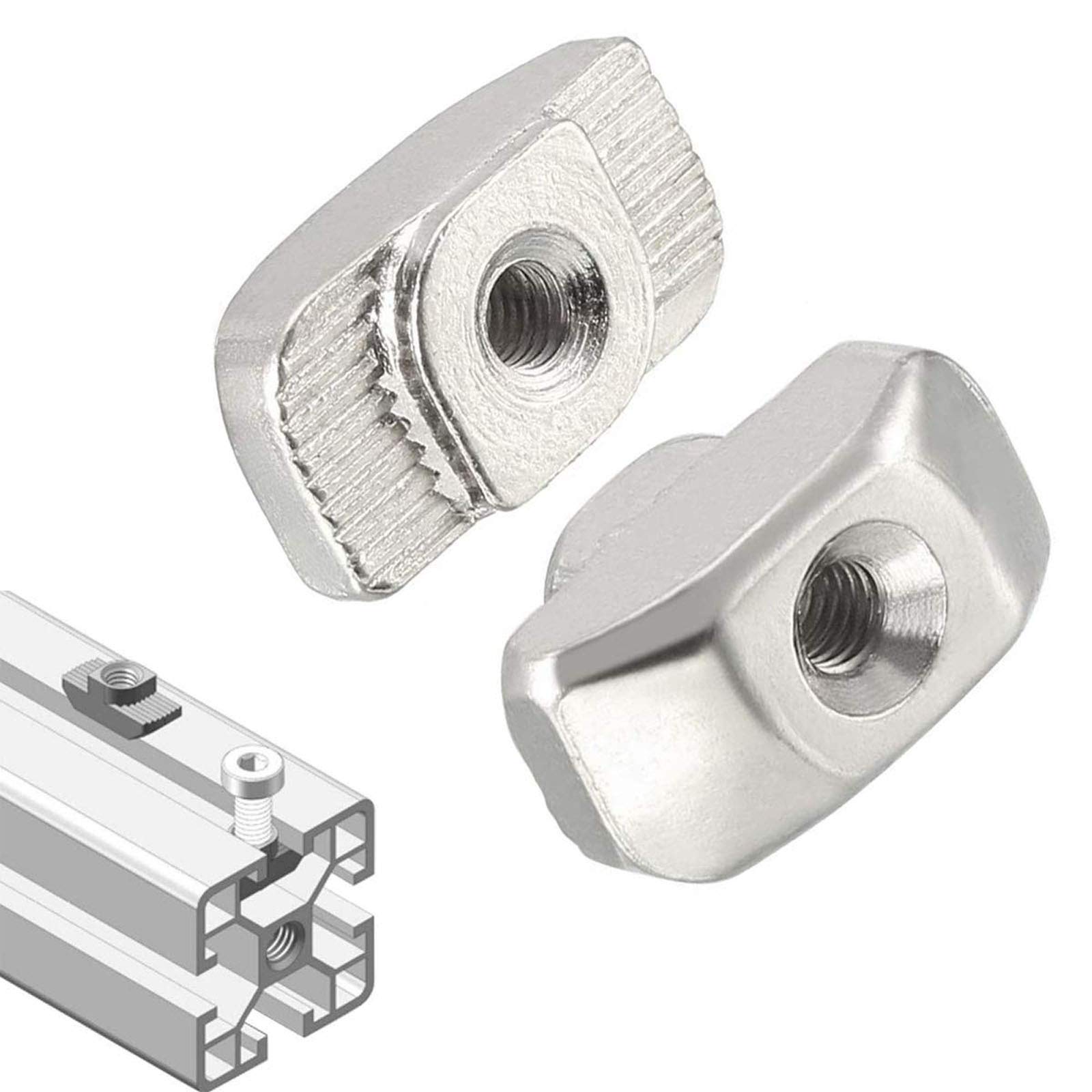 100 Pcs 2020 Series M3 T Nuts, T Slot Nut Hammer Seychelles