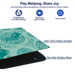Tapis de jeu de Mahjong professionnel, design sans plis, emballage roulé pour <span class=keywords><strong>les</strong></span> voyages, poker, dominos, multi-jeux - Product Image 5