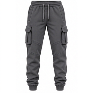 Pantalones deportivos de algodón y poliéster personalizados con logo, los más vendidos de 2026, al por mayor, para gimnasio, fitness, jogger, cargo, para hombre - Product Image 1
