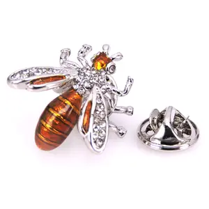 Date Vêtements Écharpe Décoration Insecte Cristal Pins Badge Animal Abeille Broche pour Femmes Bijoux Accessoires