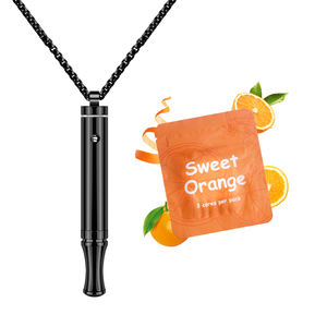 Colgante para Dejar <span class=keywords><strong>de</strong></span> Fumar, Joyería Antiestrés, Silbato, Inhalador sin <span class=keywords><strong>Humo</strong></span> con Aceite Esencial para Meditación, Collar <span class=keywords><strong>de</strong></span> Respiración para la Ansiedad - Product Image 6