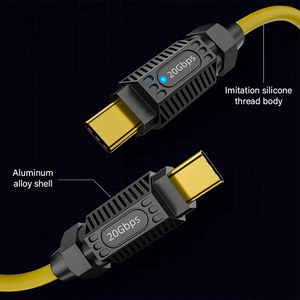 USB 3.2 20Gbps USB C TO USB C Thunderbolt 3สาย PD3.1 140W สาย5A สำหรับ MacBook Pro Samsung <span class=keywords><strong>Xiaomi</strong></span> - Product Image 5