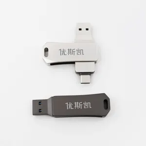 2023 phong cách mới TYPE-C kim loại USB Flash Drive 3.0 Hot Bán OTG 2 terrabyte Flash bán buôn USB Stick