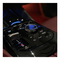 Grille de haut-parleur avec éclairage ambiant LED compatible avec BMW Nouvelle Série 5 G60 G68 2024-2025 Or Argent Ensemble complet