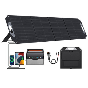 Pannello Solare Pieghevole Portatile ETFE HPBC Completamente Nero da 100W 120W 150W 200W con Tecnologia Avanzata per Generatore Solare - Product Image 1