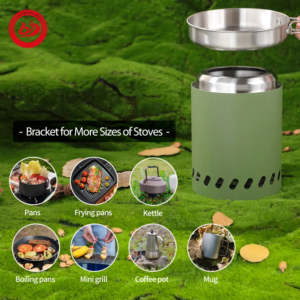 Courtyard Tabletop Stove Detachable Stainless Steel Mini Stove Portable Tabletop Smokeless Fire Pit For Patio
